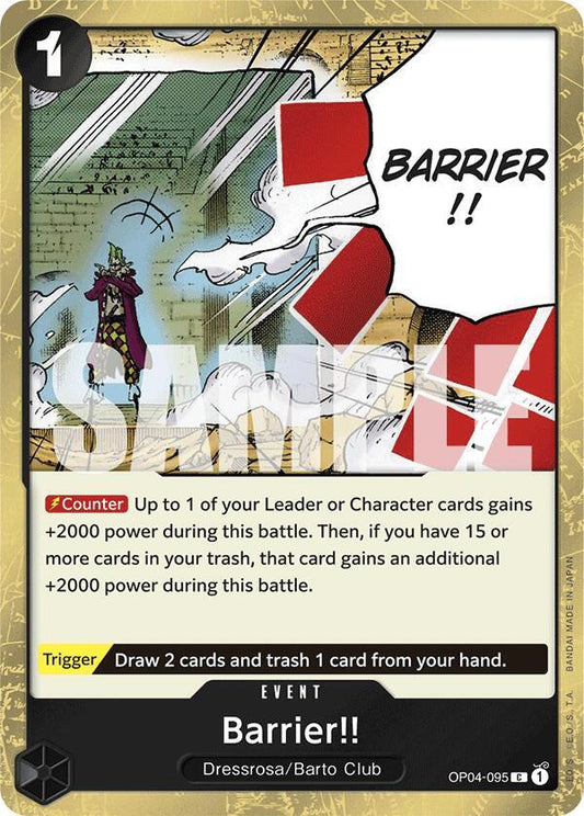 Barrier!! (Jolly Roger Foil) [OP04-095] PRB01 - The Best