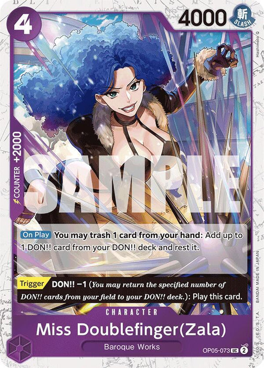 Miss Doublefinger(Zala) (Jolly Roger Foil) [OP05-073] PRB01 - The Best