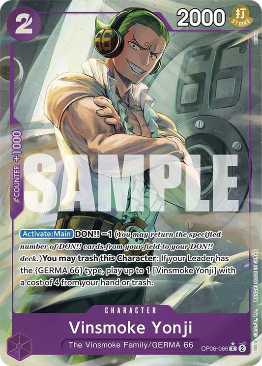 Vinsmoke Yonji (Full Art) [OP06-066] PRB01 - The Best