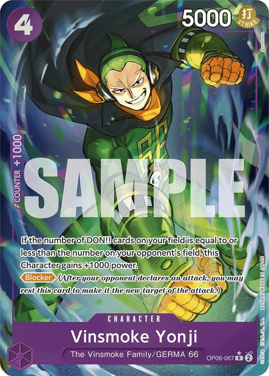Vinsmoke Yonji (Full Art) [OP06-067] PRB01 - The Best