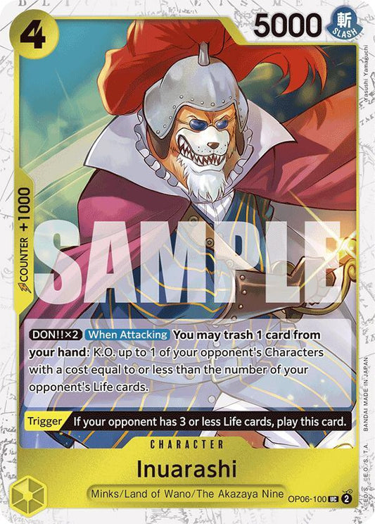 Inuarashi (Jolly Roger Foil) [OP06-100] PRB01 - The Best