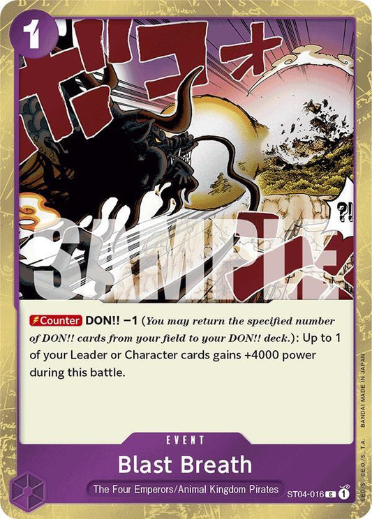 Blast Breath (Jolly Roger Foil) [ST04-016] PRB01 - The Best