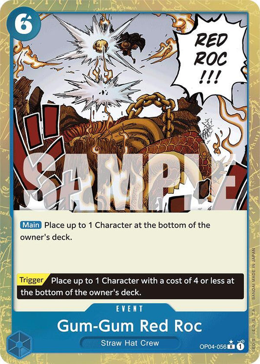 Gum-Gum Red Roc (Textured Foil) [OP04-056] PRB01 - The Best