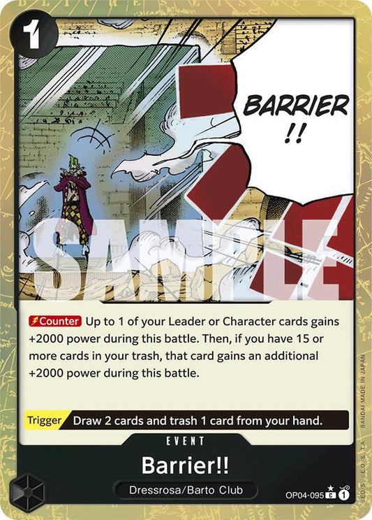 Barrier!! (Textured Foil) [OP04-095] PRB01 - The Best