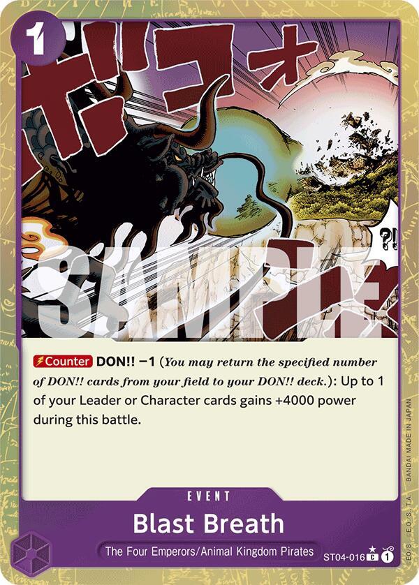 Blast Breath (Textured Foil) [ST04-016] PRB01 - The Best