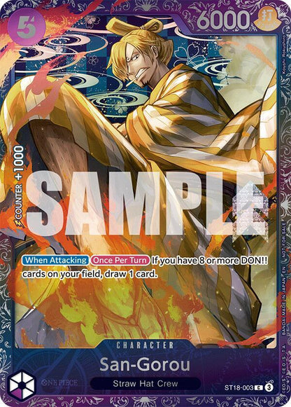 San-Gorou [ST18-003] Treasure Cup 2025 Set 1 Top Prize Pack