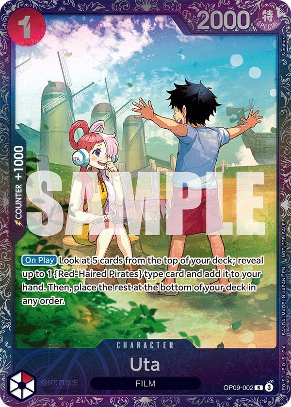 Uta [OP09-002] Treasure Cup 2025 Set 1 Top Prize Pack