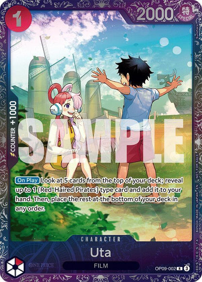 Uta [OP09-002] Treasure Cup 2025 Set 1 Top Prize Pack