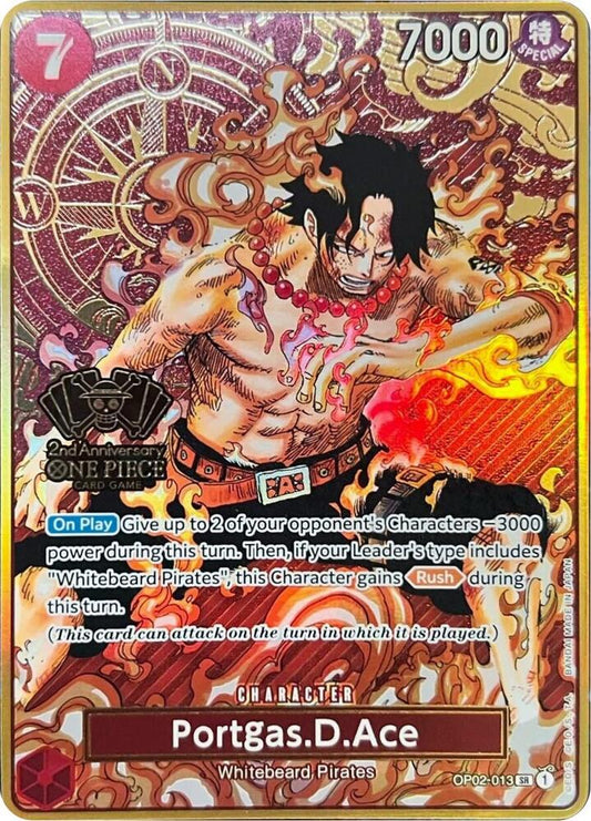 Portgas.D.Ace [OP02-013] Premium Card Collection - 2st Anniversary JP
