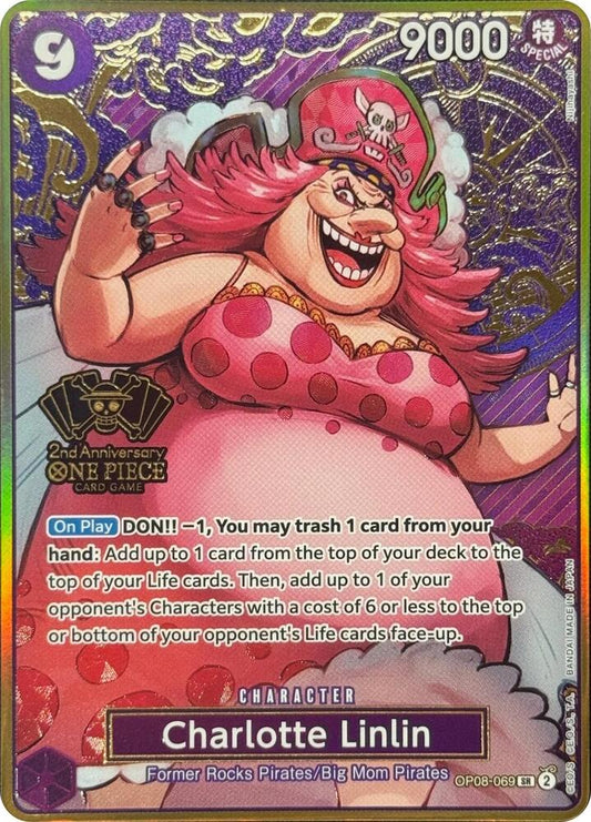 Charlotte Linlin [OP08-069] Premium Card Collection - 2st Anniversary JP