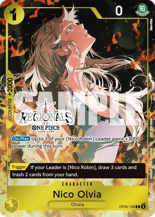 Nico Olvia [OP09-106] Offline Regionals 2025 Season 1 Participation Pack