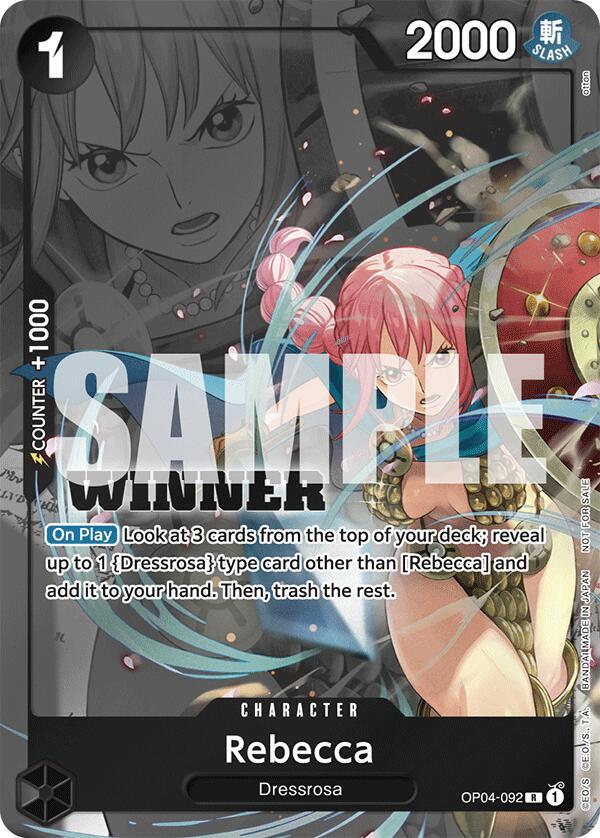 Rebecca [OP04-092] Tournament Pack 2025 Vol. 2 Winner