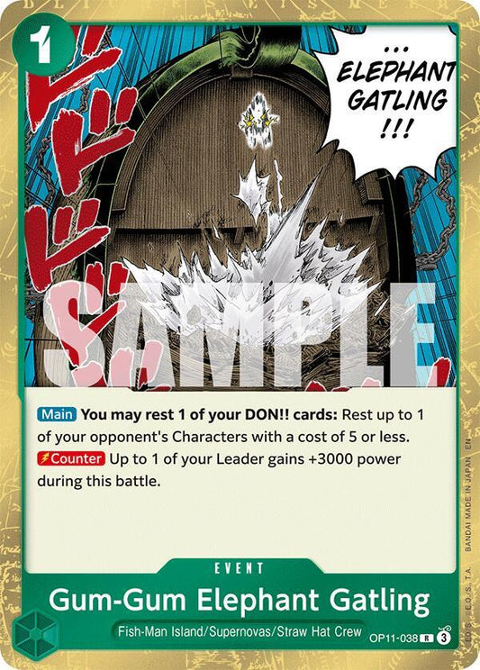 Gum-Gum Elephant Gatling [OP11-038] OP11 - A Fist of Divine Speed