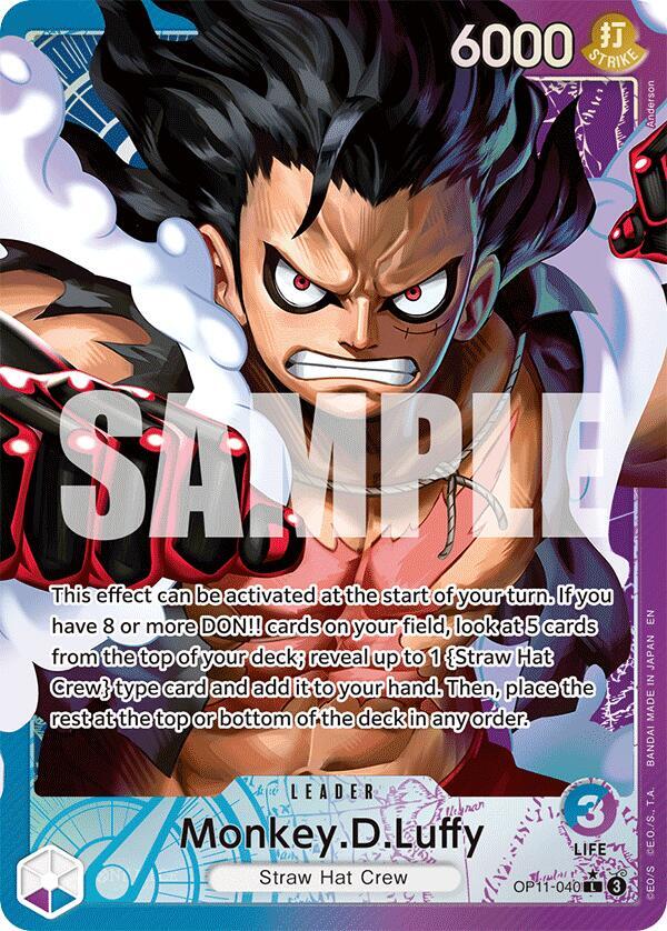 Monkey.D.Luffy (Parallel Alternate Art) [OP11-040] OP11 - A Fist of Divine Speed