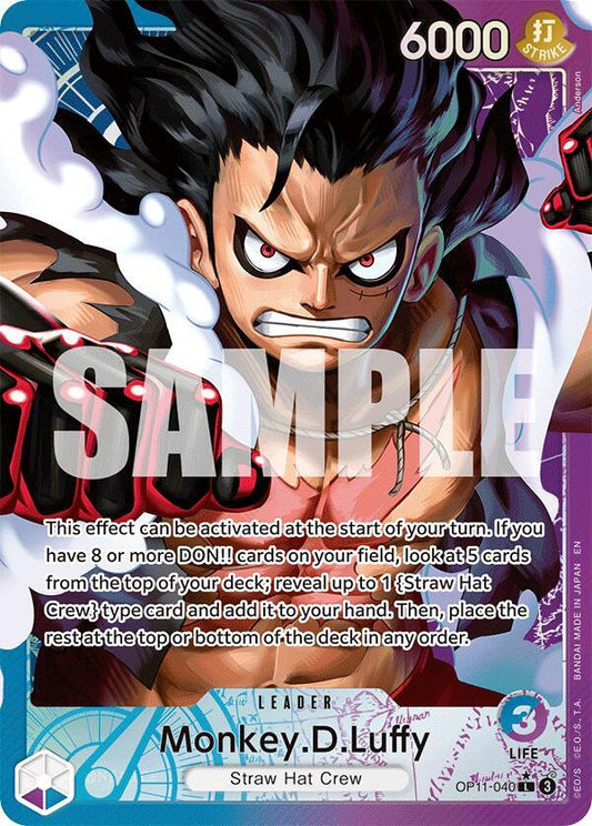 Monkey.D.Luffy (Parallel Alternate Art) [OP11-040] OP11 - A Fist of Divine Speed