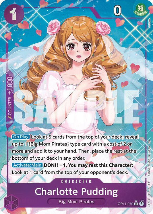 Charlotte Pudding (Parallel Alternate Art) [OP11-070] OP11 - A Fist of Divine Speed