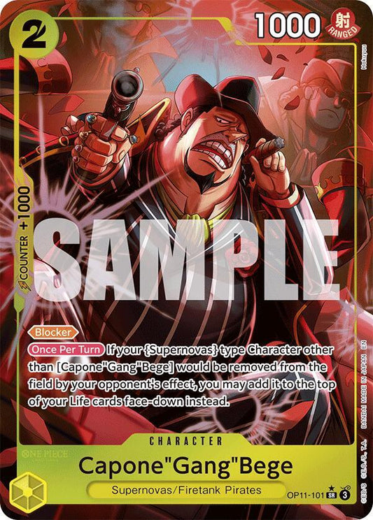 Capone"Gang"Bege (Parallel Alternate Art) [OP11-101] OP11 - A Fist of Divine Speed