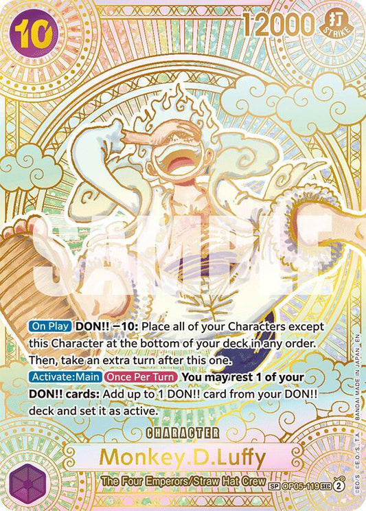 Monkey.D.Luffy (SP Gold) [OP05-119] OP11 - A Fist of Divine Speed