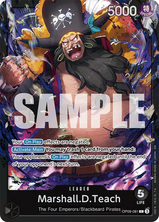 Marshall.D.Teach [OP09-081] Starter Deck 27 - BLACK Marshall.D.Teach