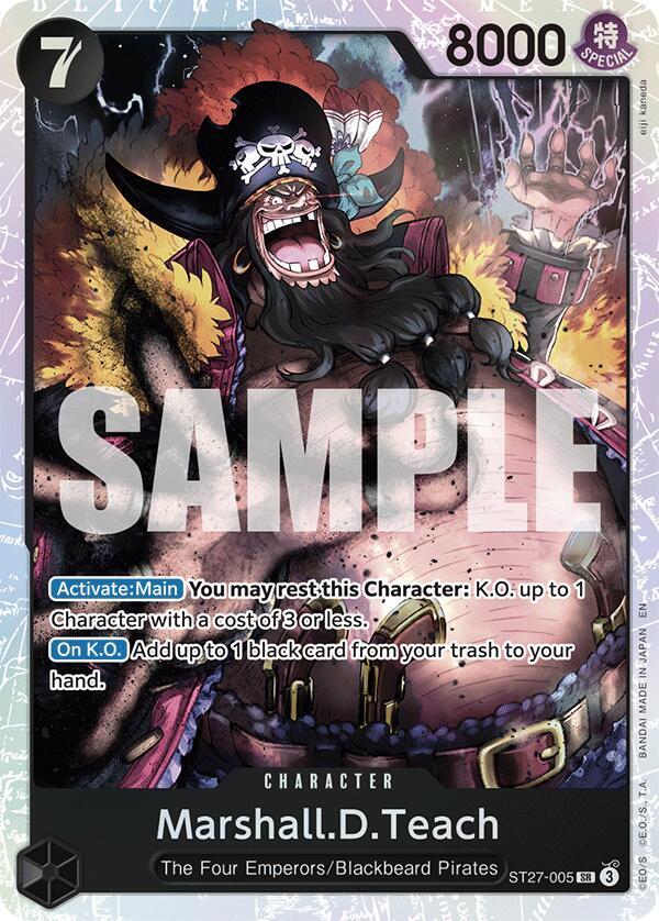 Marshall.D.Teach [ST27-005] Starter Deck 27 - BLACK Marshall.D.Teach