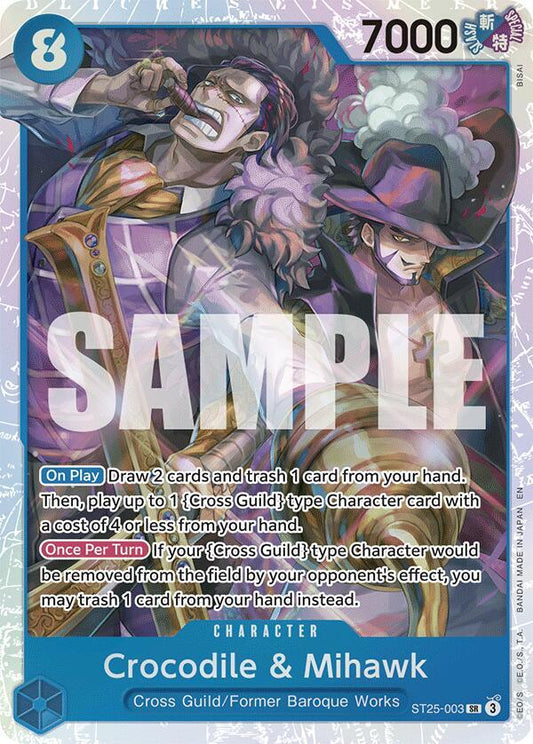 Crocodile & Mihawk [ST25-003] Starter Deck 25 - BLUE Buggy