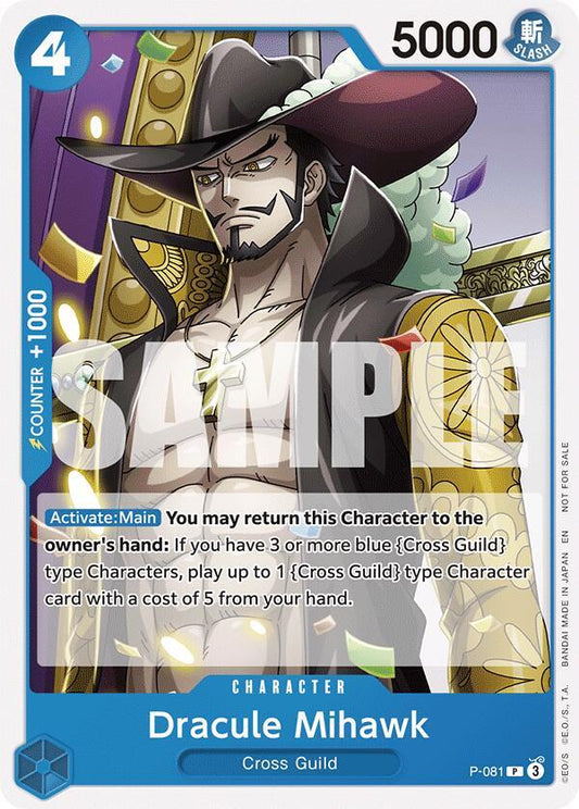 Dracule Mihawk [P-081] OP11 A Fist of Divine Speed - Release Promo