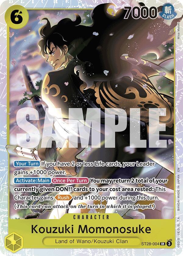 Kouzuki Momonosuke [ST28-004] Starter Deck 28 - GREEN/YELLOW Yamato