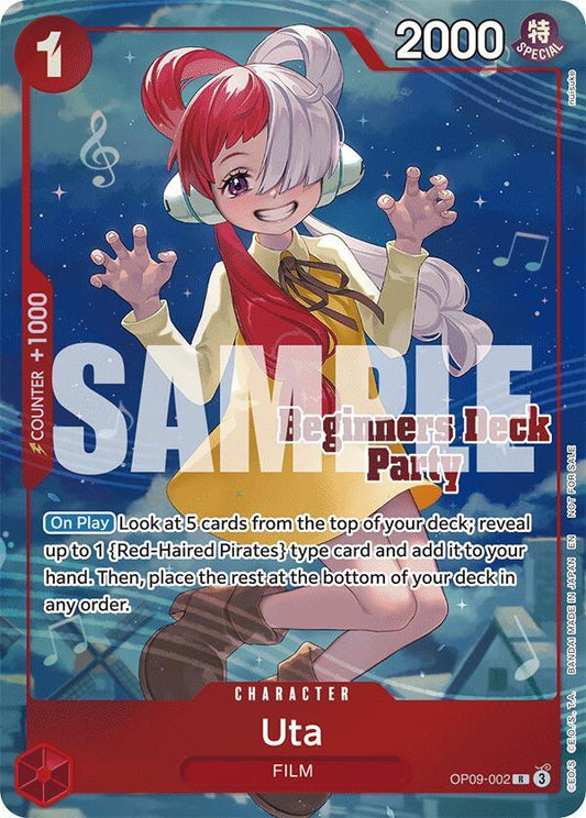 Uta [OP09-002] Beginners Deck Party [ST23] - [ST28] Winner Pack