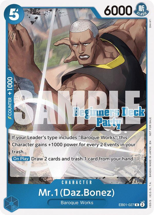 Mr.1(Daz.Bonez) [EB01-027] Beginners Deck Party [ST23] - [ST28] Participation Pack