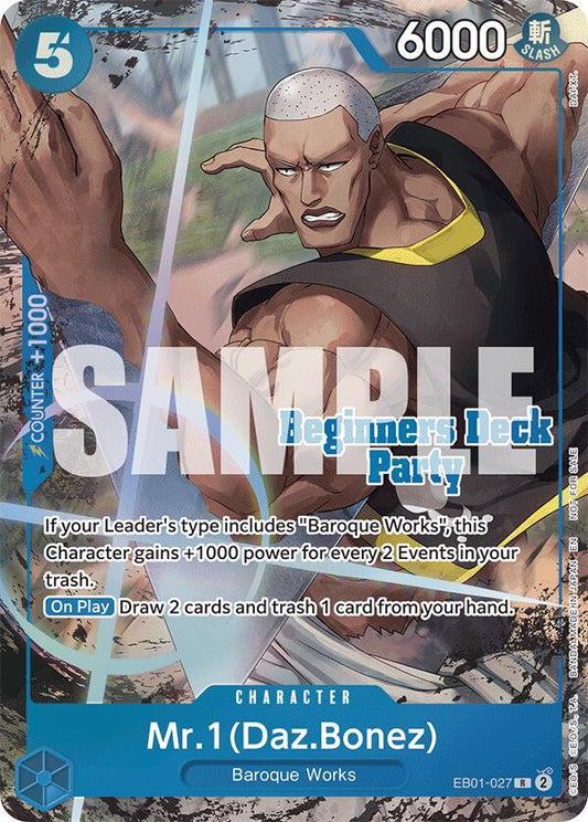 Mr.1(Daz.Bonez) [EB01-027] Beginners Deck Party [ST23] - [ST28] Winner Pack