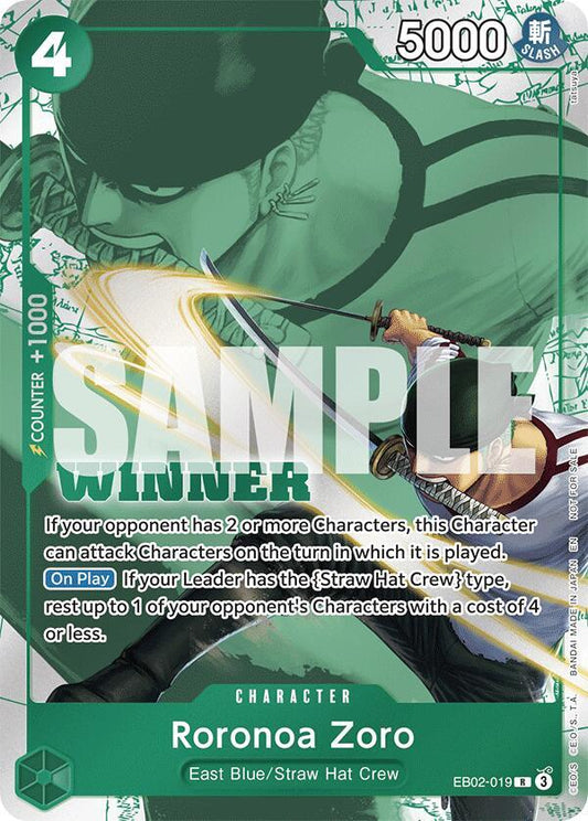 Roronoa Zoro [EB02-019] Tournament Pack 2025 Vol. 3 Winner