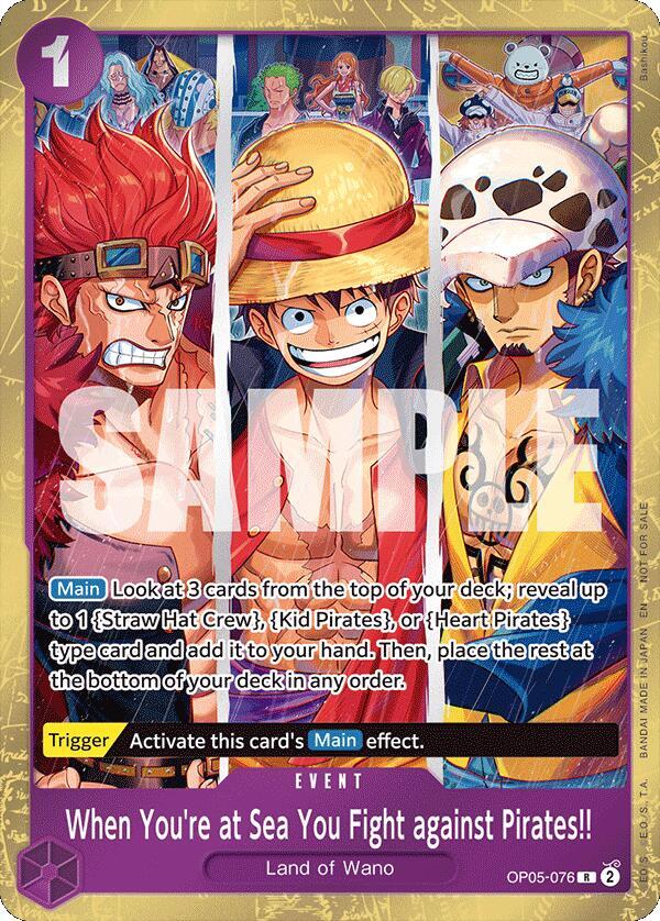 When You're at Sea You Fight against Pirates!! [OP05-076] 2025 Pirates League Store Qualifier Winner