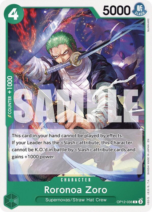 Roronoa Zoro [OP12-036] OP12 Legacy of the Master