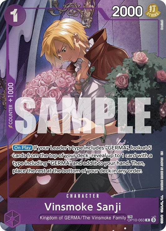 Vinsmoke Sanji (Treasure Rare) [OP10-063] OP12 Legacy of the Master