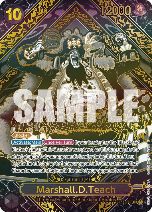 Marshall.D.Teach (SP Gold) [OP09-093] OP12 Legacy of the Master