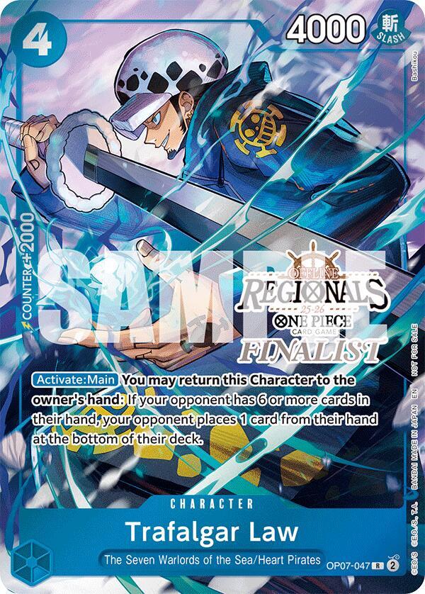 Trafalgar Law OP07-047 Offline Regional Finalist Card Set 2025 Vol.2