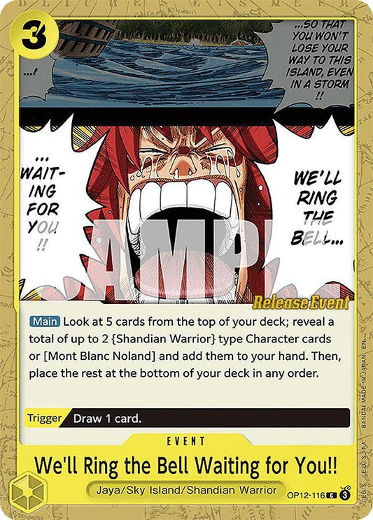 We'll Ring the Bell Waiting for You!! [OP12-116] OP12 Legacy of the Master - Release Pack