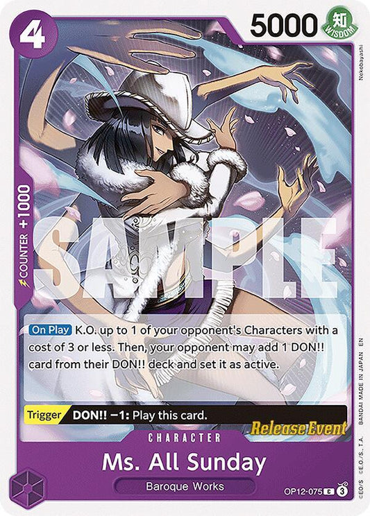 Ms. All Sunday [OP12-075] OP12 Legacy of the Master - Release Pack