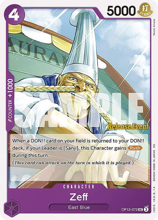Zeff [OP12-072] OP12 Legacy of the Master - Release Pack