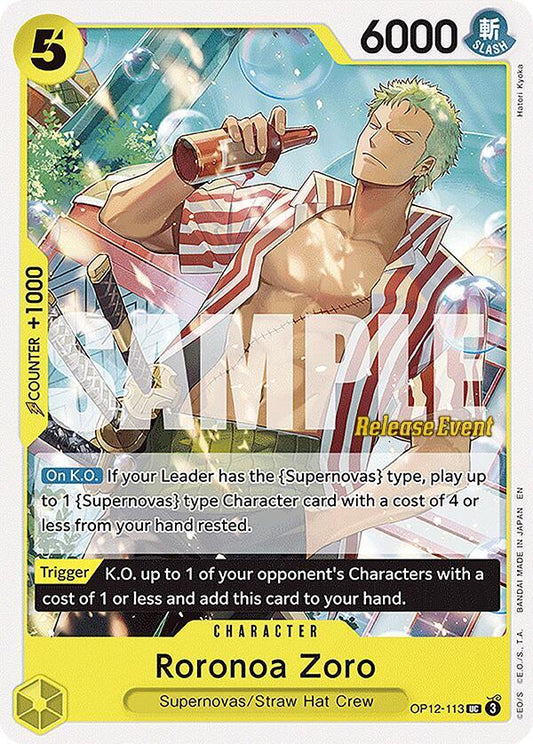 Roronoa Zoro [OP12-113] OP12 Legacy of the Master - Release Pack