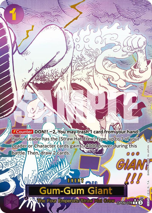 Gum-Gum Giant (Manga) [OP09-078] PRB02 Premium Booster -The Best- Vol. 2
