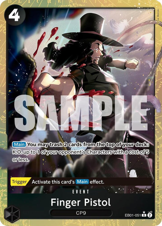Finger Pistol (Alternate Art) [EB01-051] PRB02 Premium Booster -The Best- Vol. 2