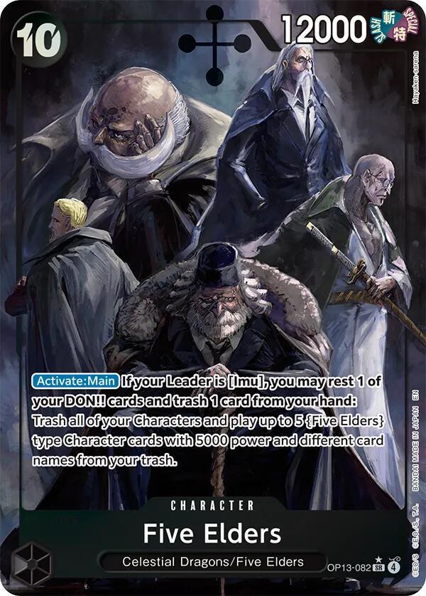 Five Elders (Alternate Art) [OP13-082] OP13 Carrying On His Will