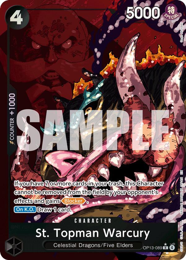 St. Topman Warcury (Alternate Art) [OP13-089] OP13 Carrying On His Will