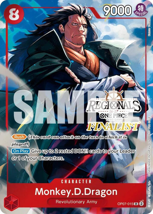 Monkey.D.Dragon [OP07-015] Regionals Finalist Card Set 26-27 Vol.2