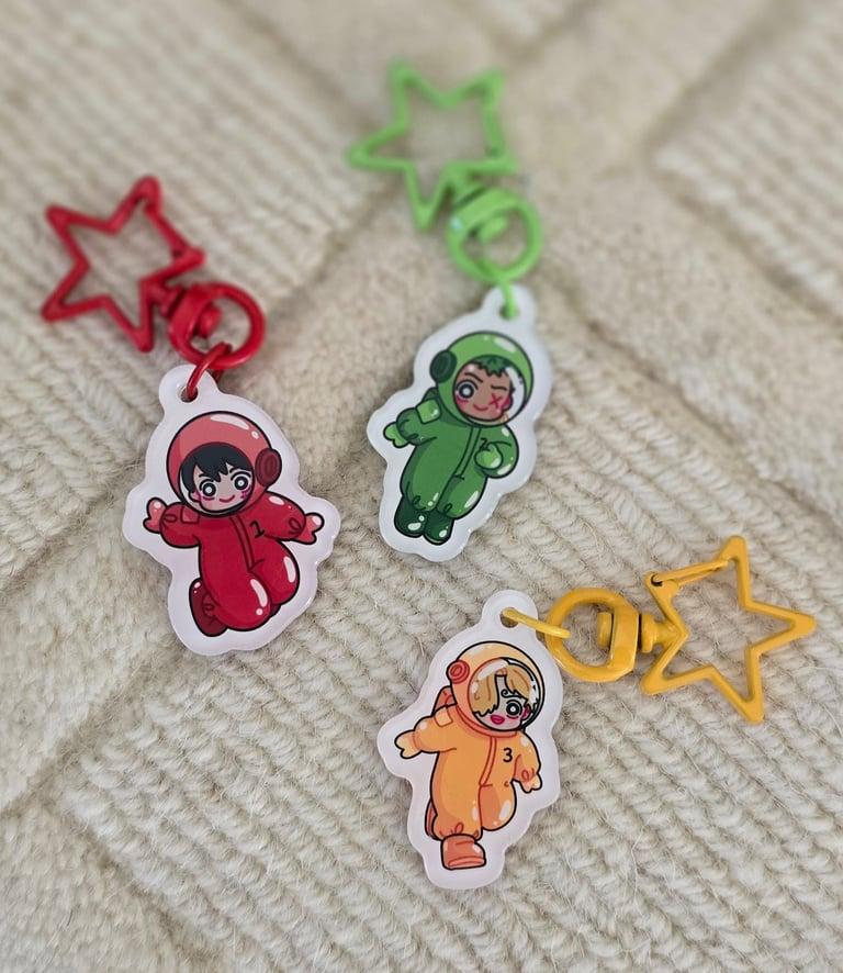 Astronaut crew charms by Drudles