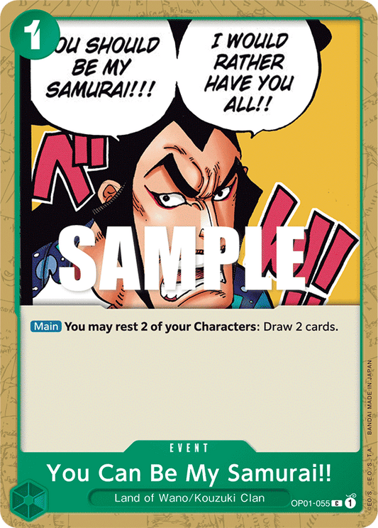 You Can Be My Samurai!! [OP01-055] OP01 - Romance Dawn