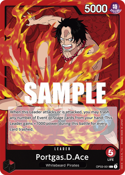Portgas.D.Ace [OP03-001] OP03  - Pillars of Strength