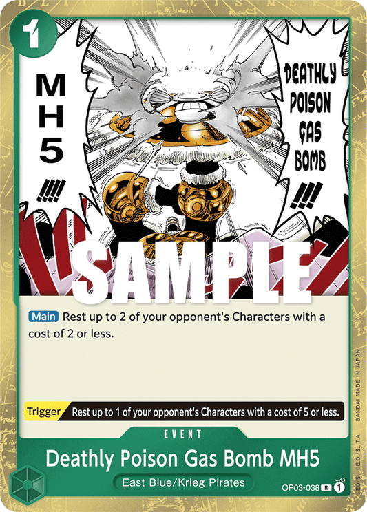 Deathly Poison Gas Bomb MH5 [OP03-038] OP03  - Pillars of Strength