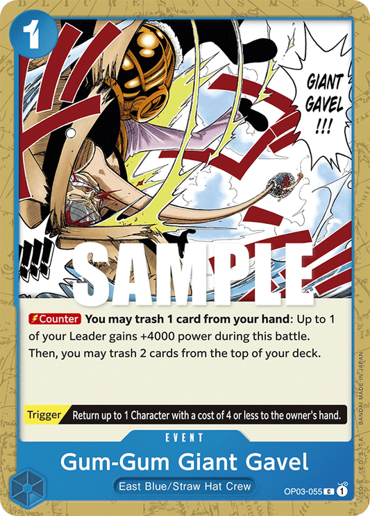Gum-Gum Giant Gavel [OP03-055] OP03  - Pillars of Strength